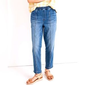 Madewell Pull-On Relaxed Jeans in Caville Wash: Seamed Edition L‎